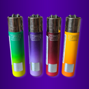 Isqueiro Clipper Metallic Gradiente  Sortido