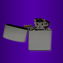 Isqueiro de Fluído em Metal Prata