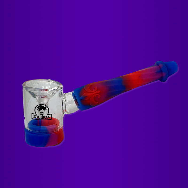 Pipe De Silicone e Vidro Glass NaBoa Sortido