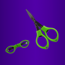 Tesoura Dobrável Aço Inox Verde