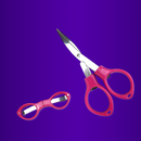 Tesoura Dobrável Aço Inox Rosa