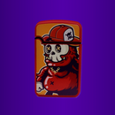 Isqueiro Maçarico Zengaz Royal Jet Caveira