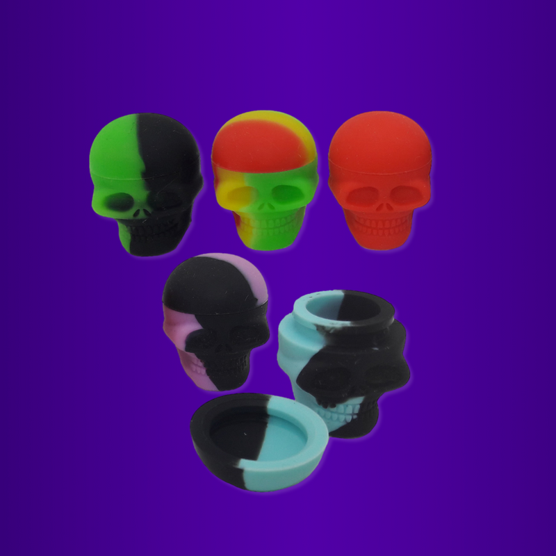 Container Slick Oil Caveira silicone 3ml Sortido